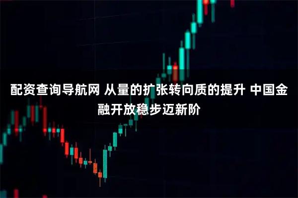 配资查询导航网 从量的扩张转向质的提升 中国金融开放稳步迈新阶